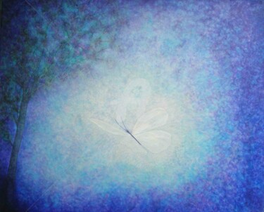 绘画 标题为“The Body of Light /…” 由Sandrine Auriac, 原创艺术品, 油 安装在木质担架架上