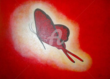Painting titled "Enlightment / Illum…" by Sandrine Auriac, Original Artwork, Oil