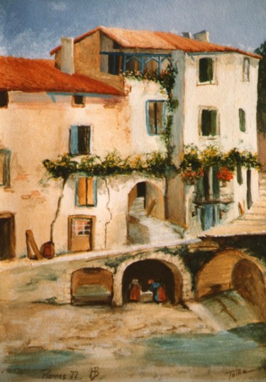Rennes 1877 Peinture intitulée "Rennes 1877" par Toine, Œuvre d'art originale, Huile
