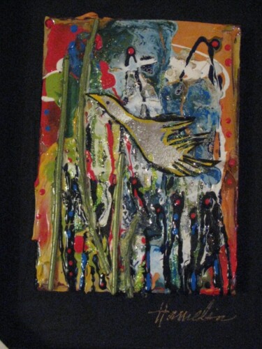 Peinture intitulée "Hymne au Printemps" par Marcelle Hamelin, Œuvre d'art originale, Huile