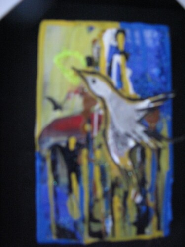 Peinture intitulée "Un coeur en or" par Marcelle Hamelin, Œuvre d'art originale, Huile