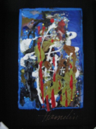 Peinture intitulée "abstrait sans titre" par Marcelle Hamelin, Œuvre d'art originale, Huile