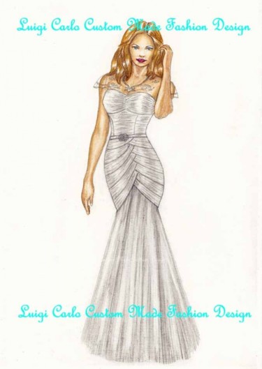 Digital Arts titled "Custom made bridal…" by Luigi Carlo, Original Artwork