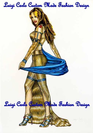 Artcraft titled "Robes de femme de h…" by Luigi Carlo, Original Artwork, Apparel