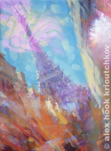 绘画 标题为“The Spirit of Paris…” 由Alex Hook Krioutchkov, 原创艺术品, 油