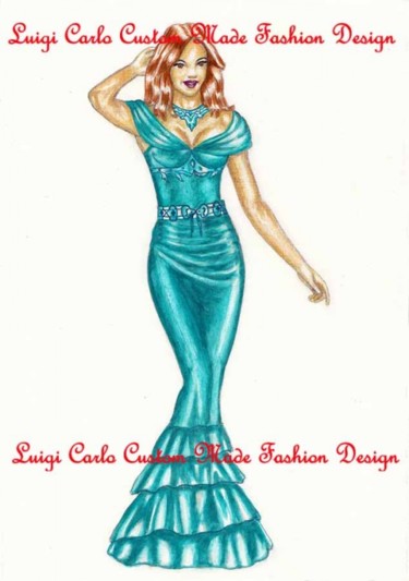 Artcraft titled "Fashion designer Lu…" by Luigi Carlo, Original Artwork, Apparel