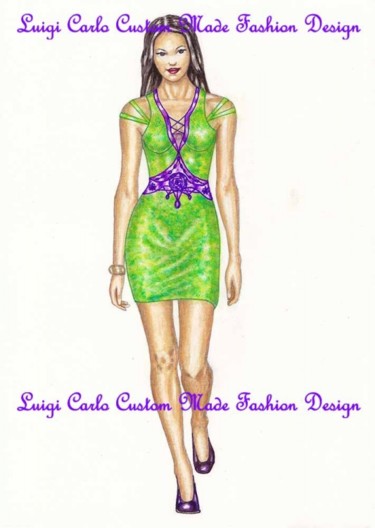 Artcraft titled "Designer custom mad…" by Luigi Carlo, Original Artwork, Apparel