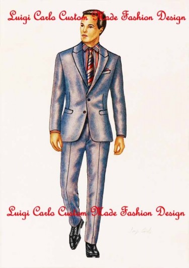 Abiti da uomo personalizzati ed originali, designer freelance Digital Arts titled "Abiti da uomo perso…" by Luigi Carlo, Original Artwork, Other