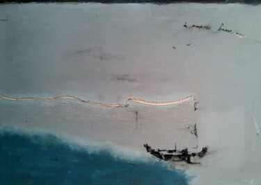 Peinture intitulée "à maree-basse" par Philippe Roussel, Œuvre d'art originale, Huile