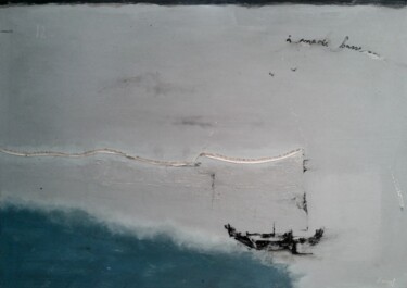 Peinture intitulée "à maree-basse" par Philippe Roussel, Œuvre d'art originale, Huile