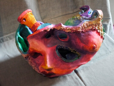 Rzeźba zatytułowany „co-faceci-maja-w-gl…” autorstwa Małgorzata Krasucka, Oryginalna praca