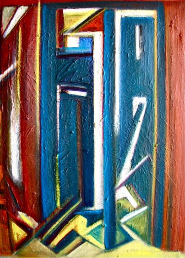 Große Bühne - Main Stage Malerei mit dem Titel "Große Bühne - Main…" von Wolfgang Schmidt, Original-Kunstwerk, Acryl
