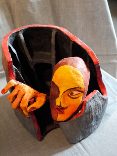 Rzeźba zatytułowany „w-pulapce-b.jpg” autorstwa Małgorzata Krasucka, Oryginalna praca