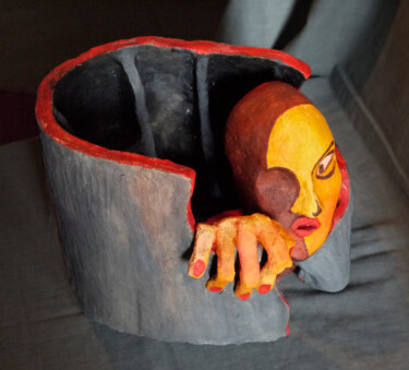 Rzeźba zatytułowany „w-pulapce-d.jpg” autorstwa Małgorzata Krasucka, Oryginalna praca