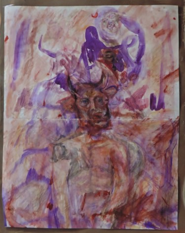 Pintura titulada "Latente" por Edna Cantoral Acosta, Obra de arte original