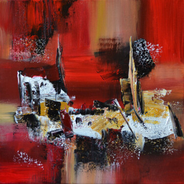 Peinture intitulée "Flèches de trêves" par Muriel Cayet, Œuvre d'art originale