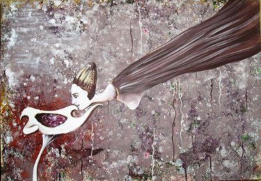 Peinture intitulée "Amor imposible" par Eduardo Yanes Hidalgo, Œuvre d'art originale, Huile