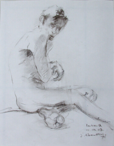 Dessin intitulée "Bertrand" par Jocelyne Chauveau, Œuvre d'art originale, Autre