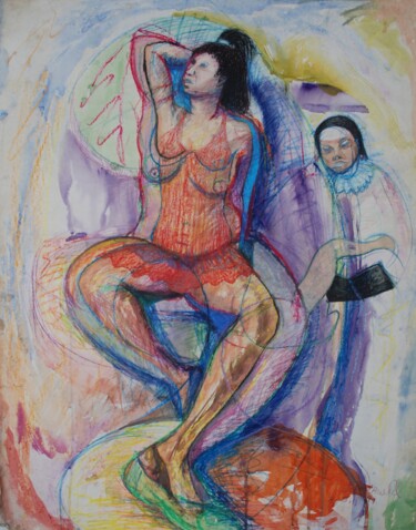 Dessin intitulée "Only if" par John Powell, Œuvre d'art originale, Aquarelle