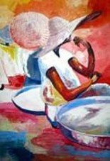 expectation3-benedict-adedipe.jpg Painting titled "expectation3-benedi…" by Benedict Adedipe, Original Artwork