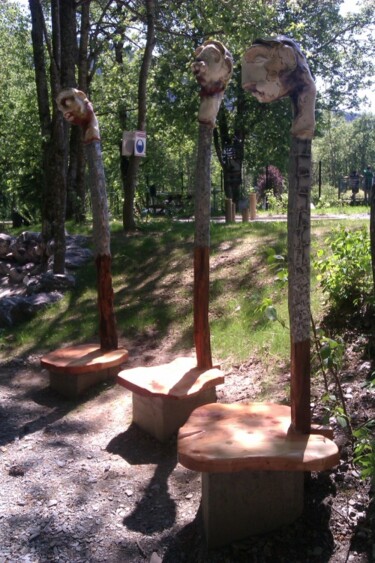 Sculpture intitulée "Six Sucettes" par Jean Francois Bottollier, Œuvre d'art originale