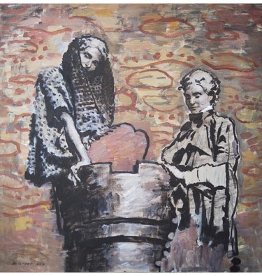 Painting titled "trojan horse" by Robert Andersen, Original Artwork, Oil