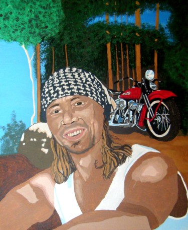 Painting titled "Edwin" by Jaap Van Der Wijk, Original Artwork, Oil