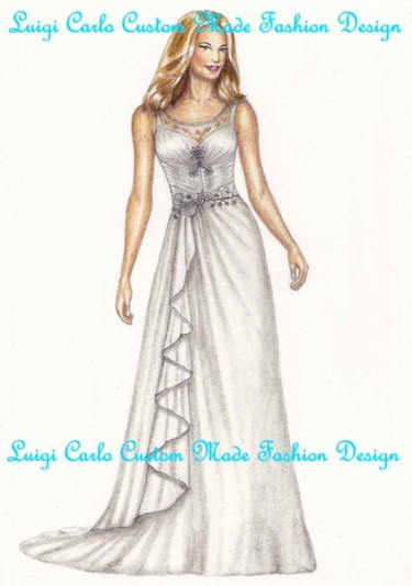 Fashion design custom made wedding and special occasions gowns, freelance fashion designer Digital Arts titled "Fashion design cust…" by Luigi Carlo, Original Artwork, Other