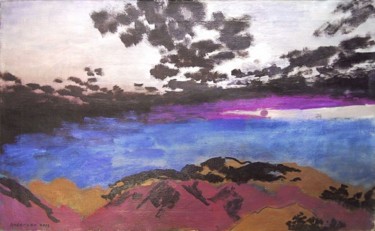 Painting titled "clouds" by Robert Andersen, Original Artwork, Oil