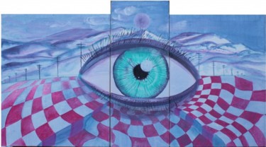 Pintura titulada "viendo el exterior…" por Sandra Soler, Obra de arte original