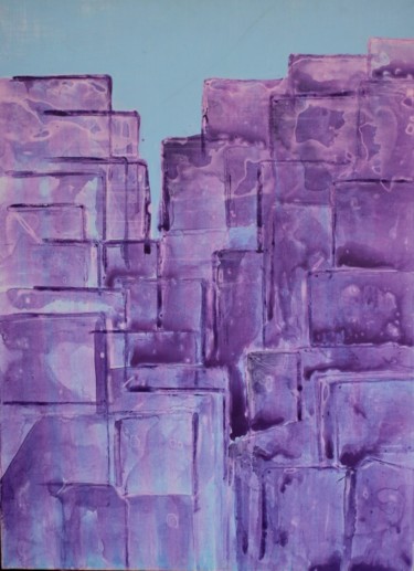 Pintura titulada "city" por Sandra Soler, Obra de arte original, Oleo