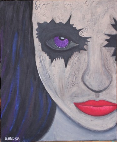 Pintura titulada "dark side" por Sandra Soler, Obra de arte original, Otro