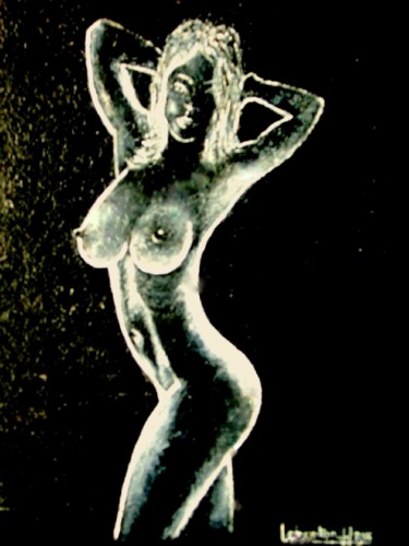Peinture intitulée "Silouhette de  femm…" par Lebreton-Hays, Œuvre d'art originale, Huile