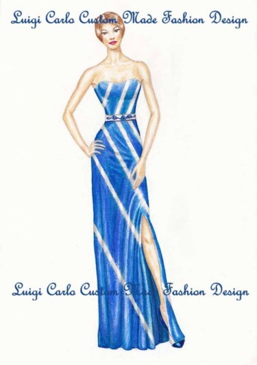 Artcraft titled "Fashion design ball…" by Luigi Carlo, Original Artwork, Apparel