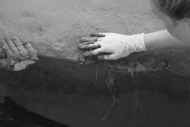 雕塑 标题为“mains dans le béton” 由Philippe Sidot Et Charlotte Carsin, 原创艺术品