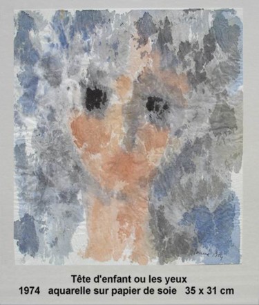 Peinture intitulée "Tête d'enfant ou le…" par Ioana, Œuvre d'art originale, Huile
