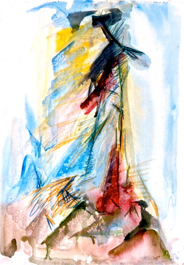 Latschenkiefer - Mountain Pine - Pine ponderosa Malerei mit dem Titel "Latschenkiefer - Mo…" von Wolfgang Schmidt, Original-Kunstwerk, Aquarell