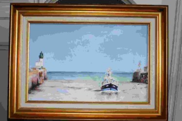 Peinture intitulée "LE TREPORT" par Bernard Halm, Œuvre d'art originale
