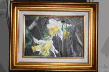 Peinture intitulée "JONQUILLES" par Bernard Halm, Œuvre d'art originale