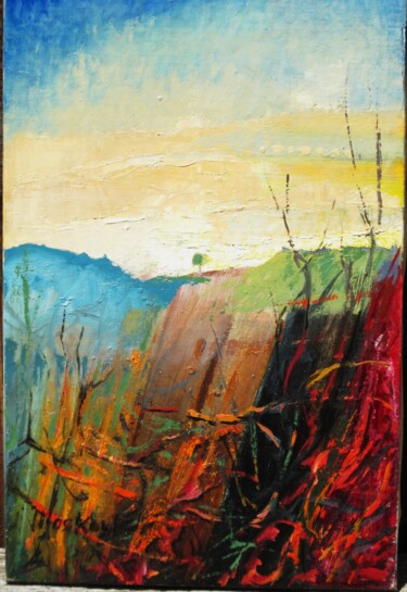 Schilderij getiteld "1998 LES LABOURS" door Michel Moskovtchenko, Origineel Kunstwerk, Olie