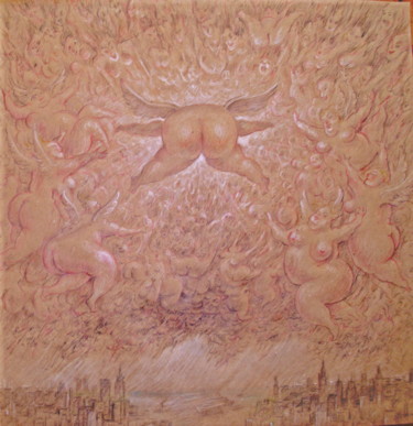 Dessin intitulée "A la recherche du d…" par James Block, Œuvre d'art originale