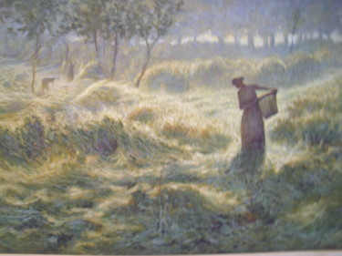 Peinture intitulée "d-apres-emile-claus…" par James Block, Œuvre d'art originale, Acrylique