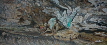 Pittura intitolato "fuga d'egitto" da Alberto C., Opera d'arte originale, Altro