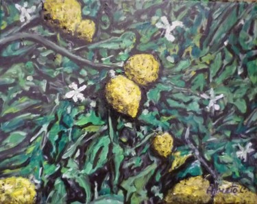 Limoni di Notte Pittura intitolato "Limoni di Notte" da Alberto C., Opera d'arte originale