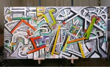 Peinture intitulée "non cè nulla da spi…" par Sandro Sabatini, Œuvre d'art originale, Huile