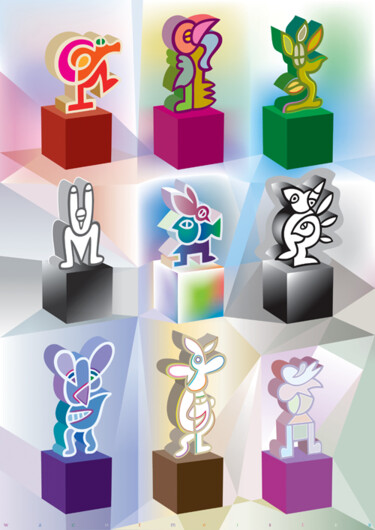 数字艺术 标题为“States Of Mind” 由Bernd Wachtmeister, 原创艺术品, 2D数字工作