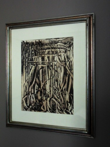 Peinture intitulée "jungle" par D.Hautphenn, Œuvre d'art originale, Huile