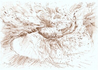 제목이 "A short Travel to I…"인 그림 Jean-Philippe Degraeve로, 원작, 잉크