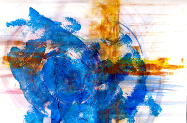 Blue-Blue-Blue Schilderij getiteld "Blue-Blue-Blue" door Dmitri Matkovsky, Origineel Kunstwerk, Olie