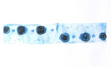 印花与版画 标题为“Tinta azul” 由Renzo Campoverde, 原创艺术品, 雕刻